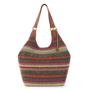 Roma Shopper - Hand Crochet - Sunset Stripe