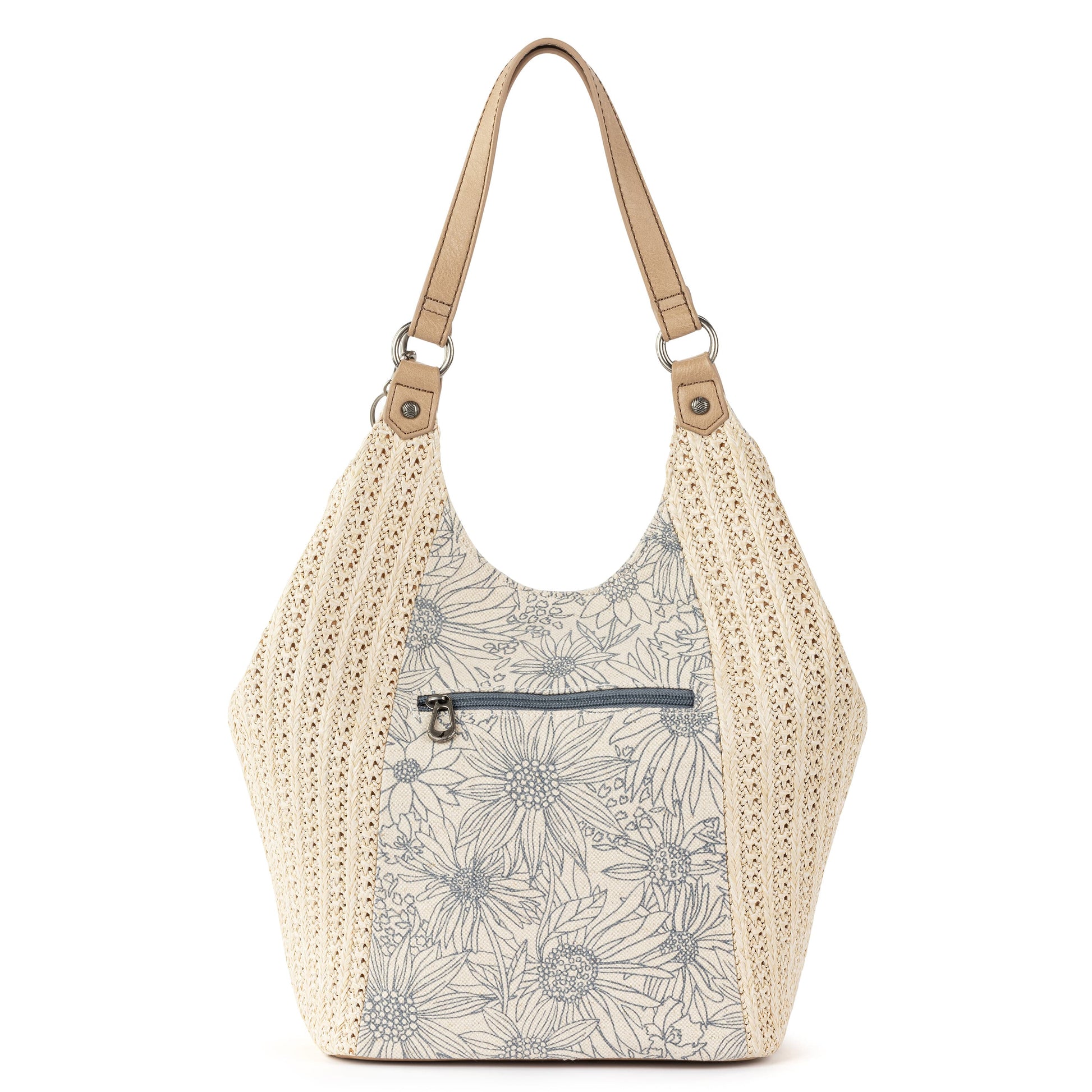 Sakroots Roma Shopper Straw - |Lake Flower Garden|