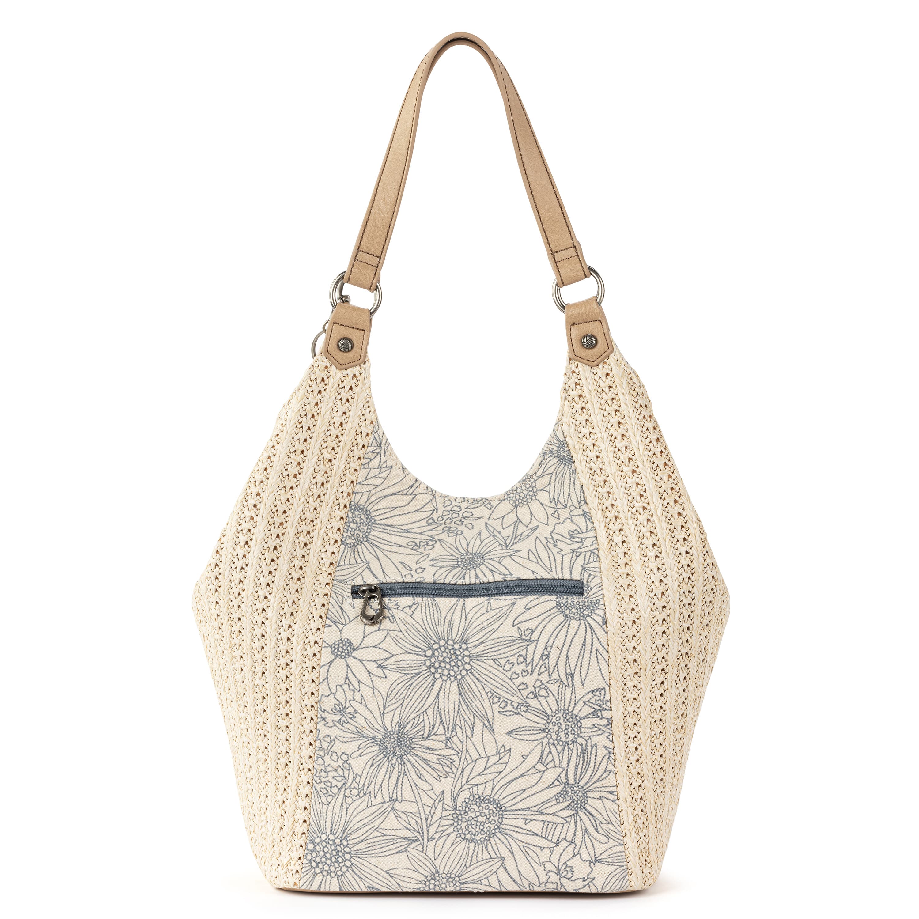 Sakroots Roma Shopper - Straw - Lake Flower Garden
