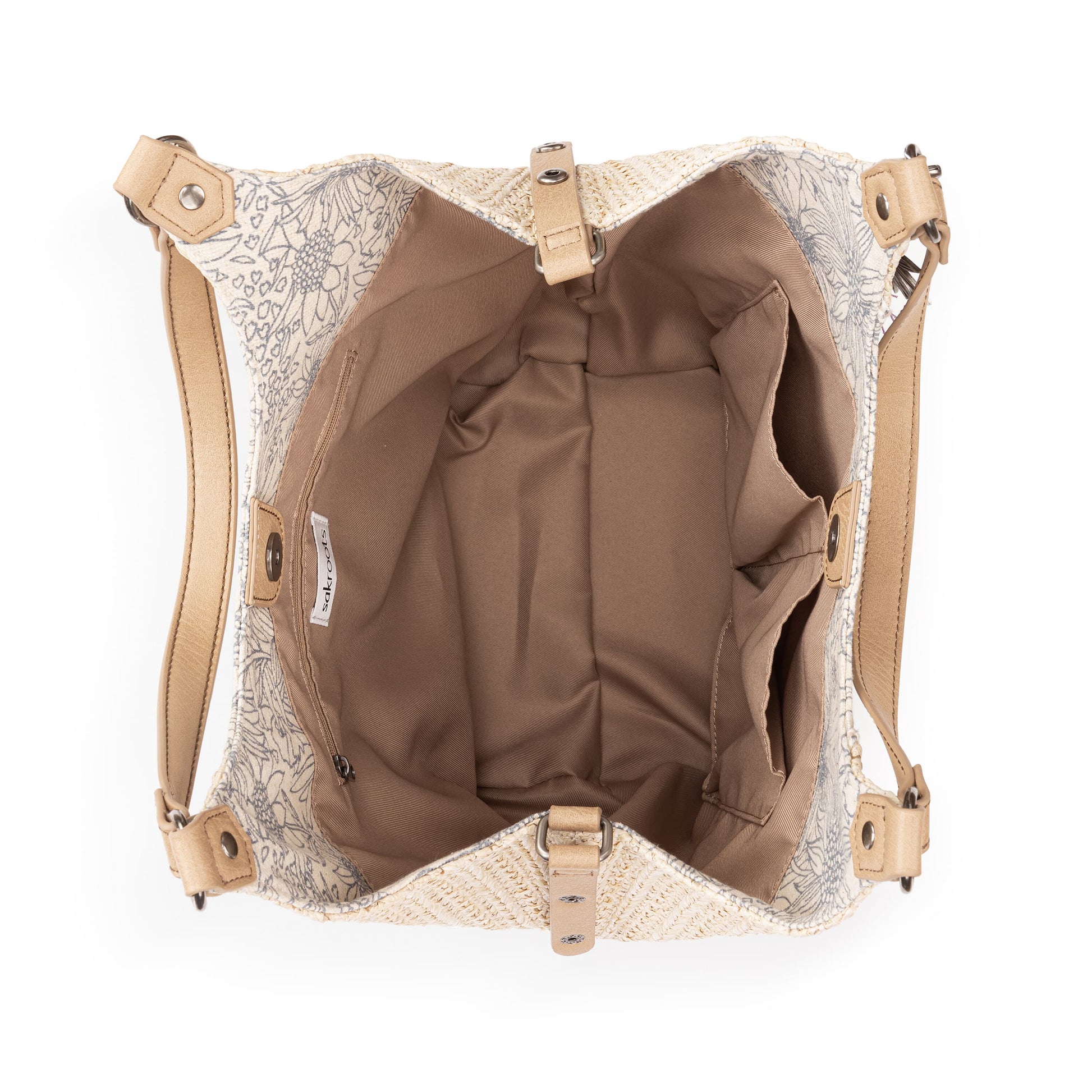 Sakroots Roma Shopper Straw - |Lake Flower Garden|