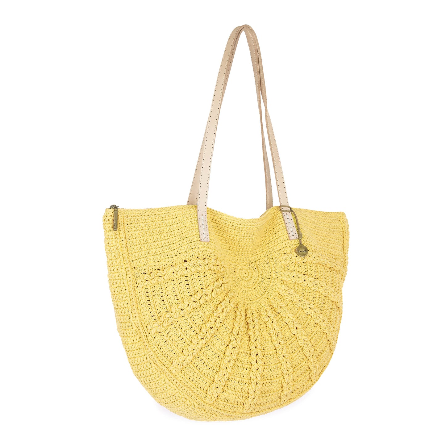 The Sak Faye Large Tote Crochet - |Chartreuse Sunbeam|