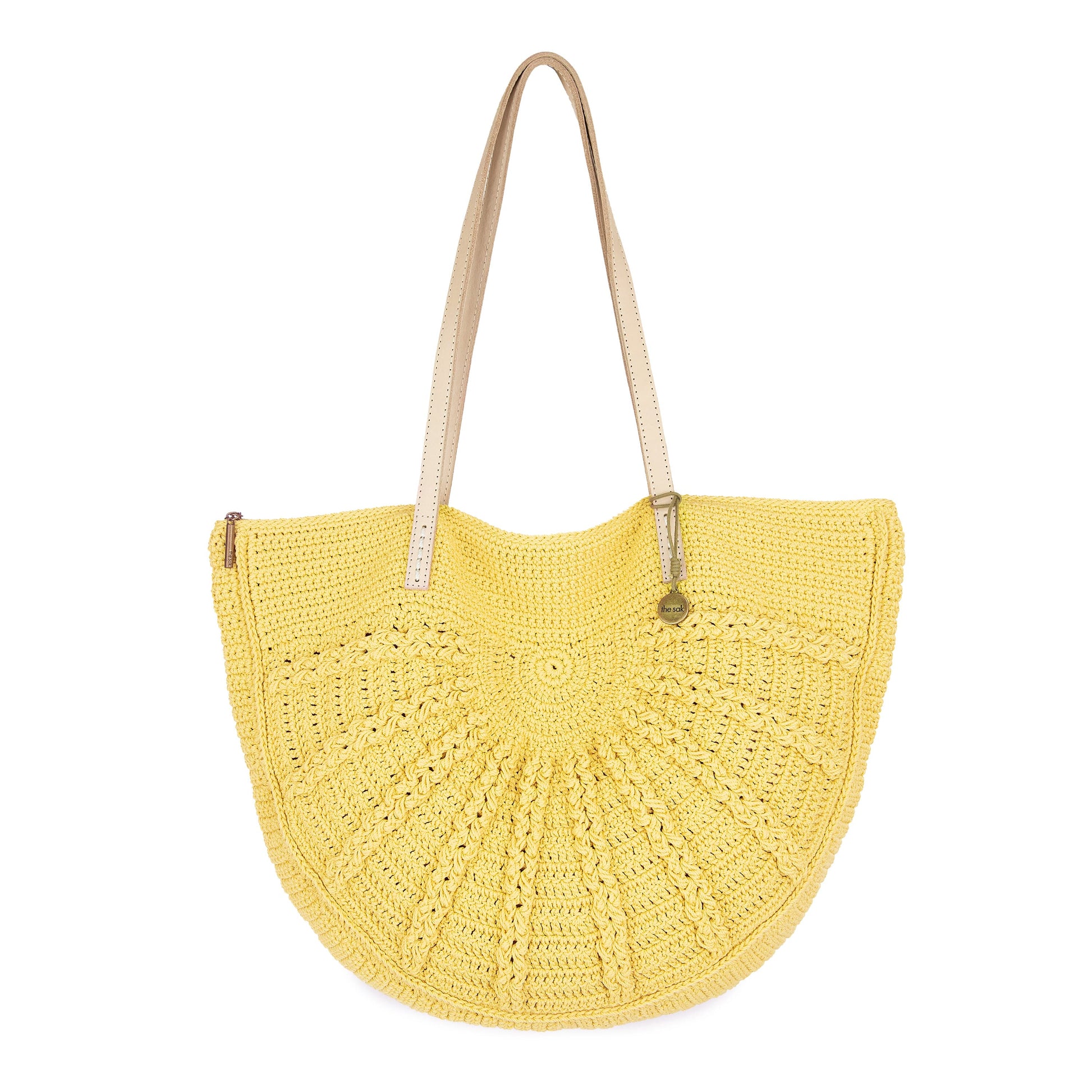 The Sak Faye Large Tote Crochet - |Chartreuse Sunbeam|