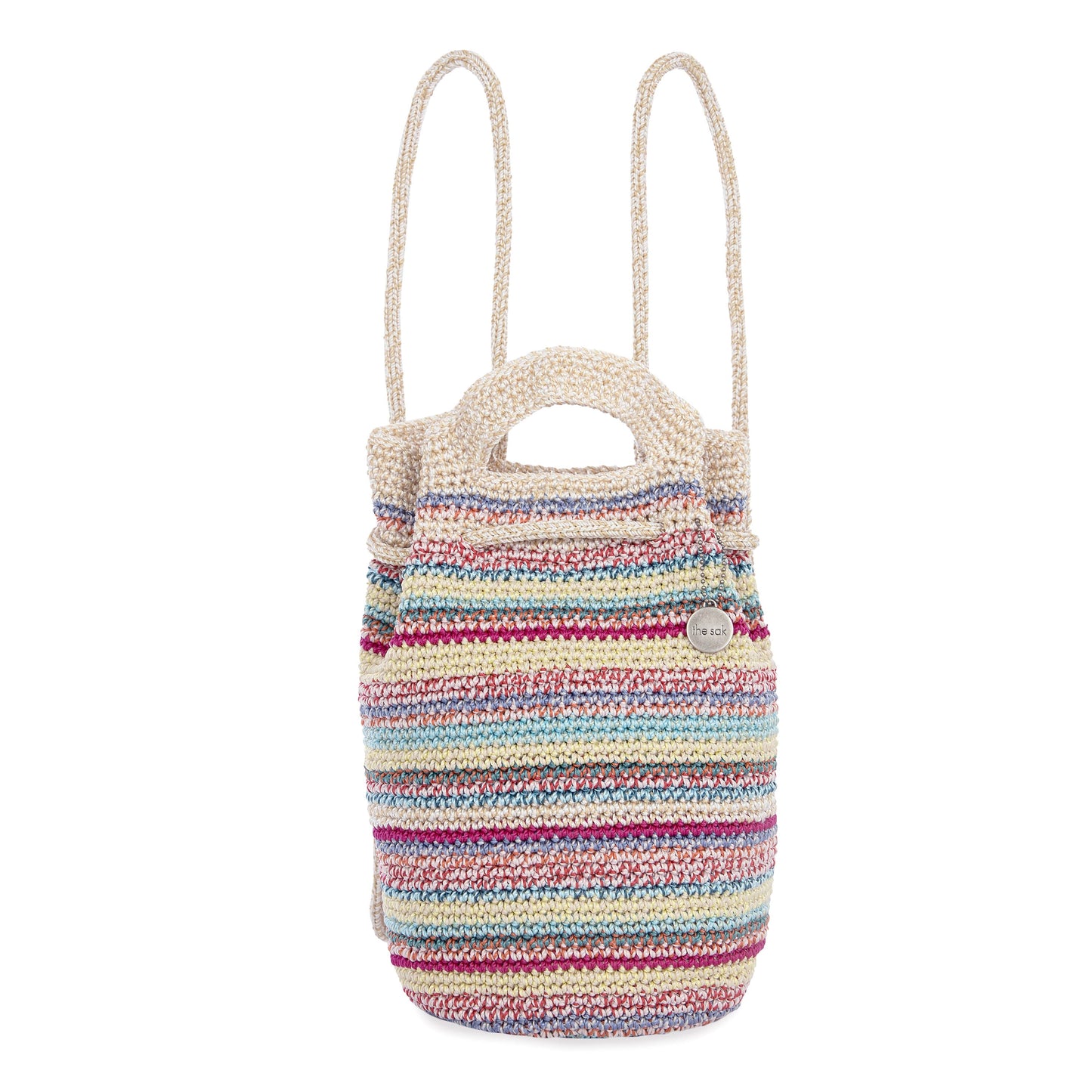 The Sak Dylan Small Backpack Crochet - |Eden Stripe|