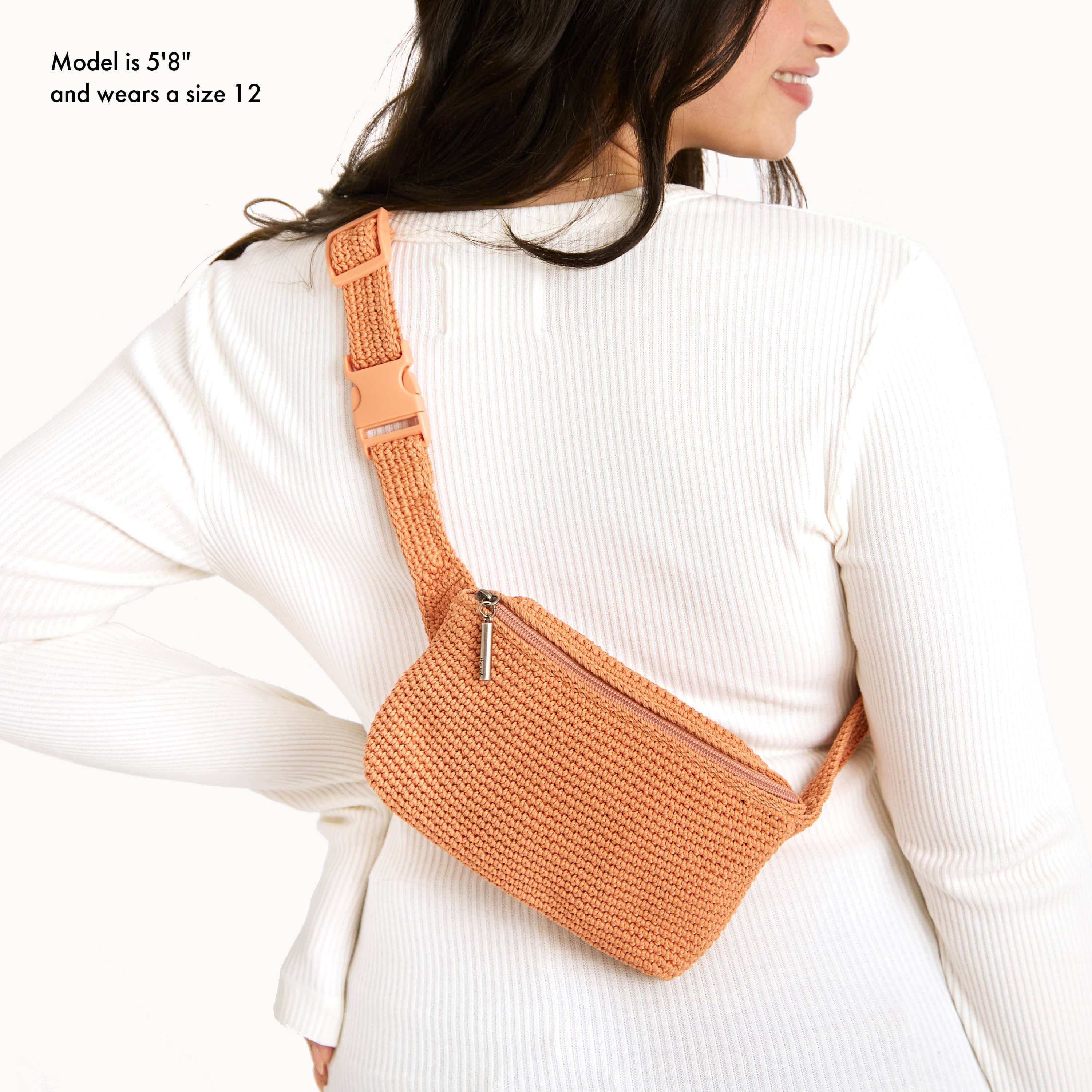 The Sak Caraway Small Belt Bag - Hand Crochet - Nectar