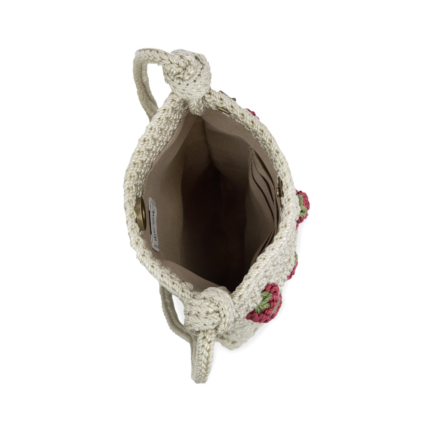 The Sak Josie Mini Crossbody Crochet - |Natural Strawberries|