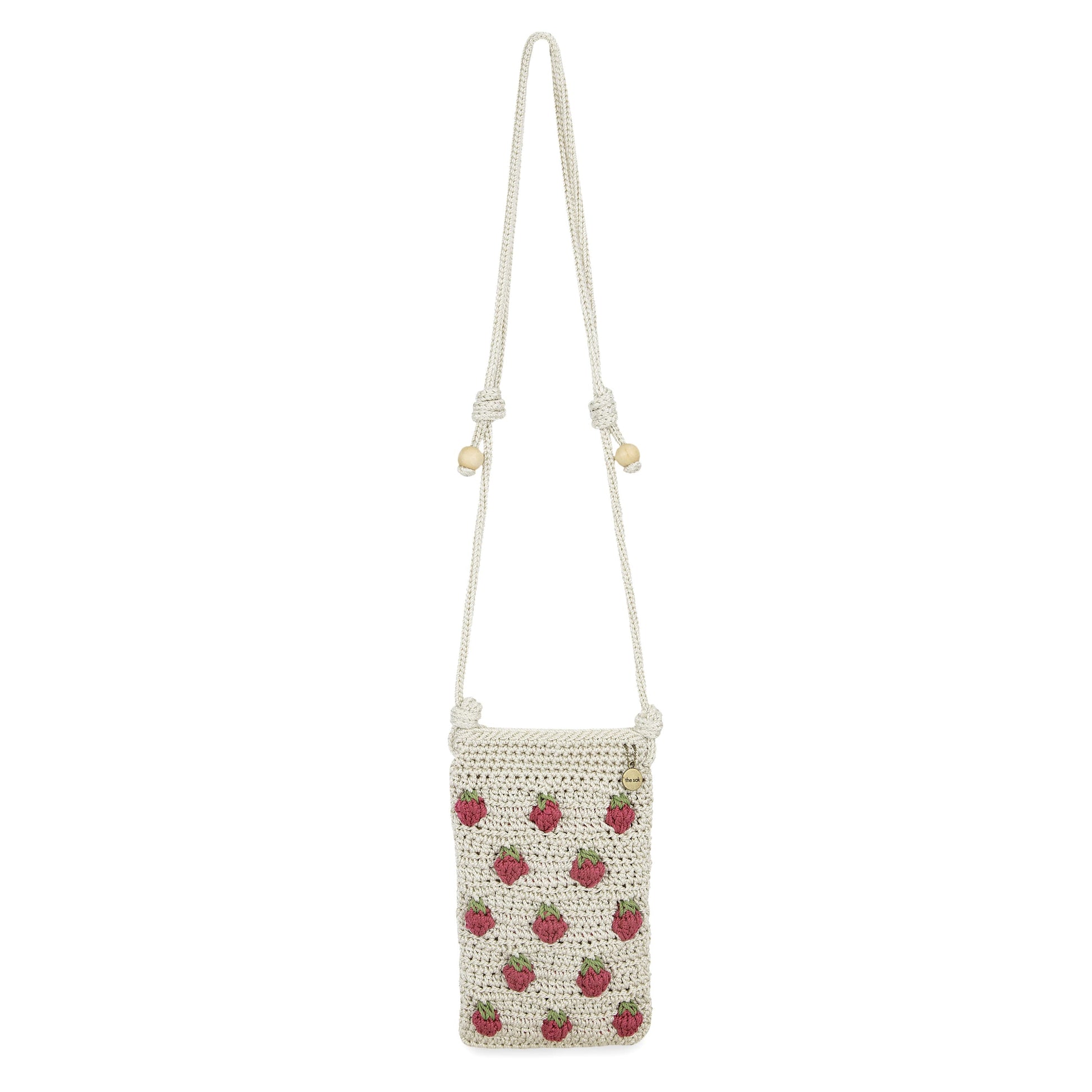 The Sak Josie Mini Crossbody Crochet - |Natural Strawberries|