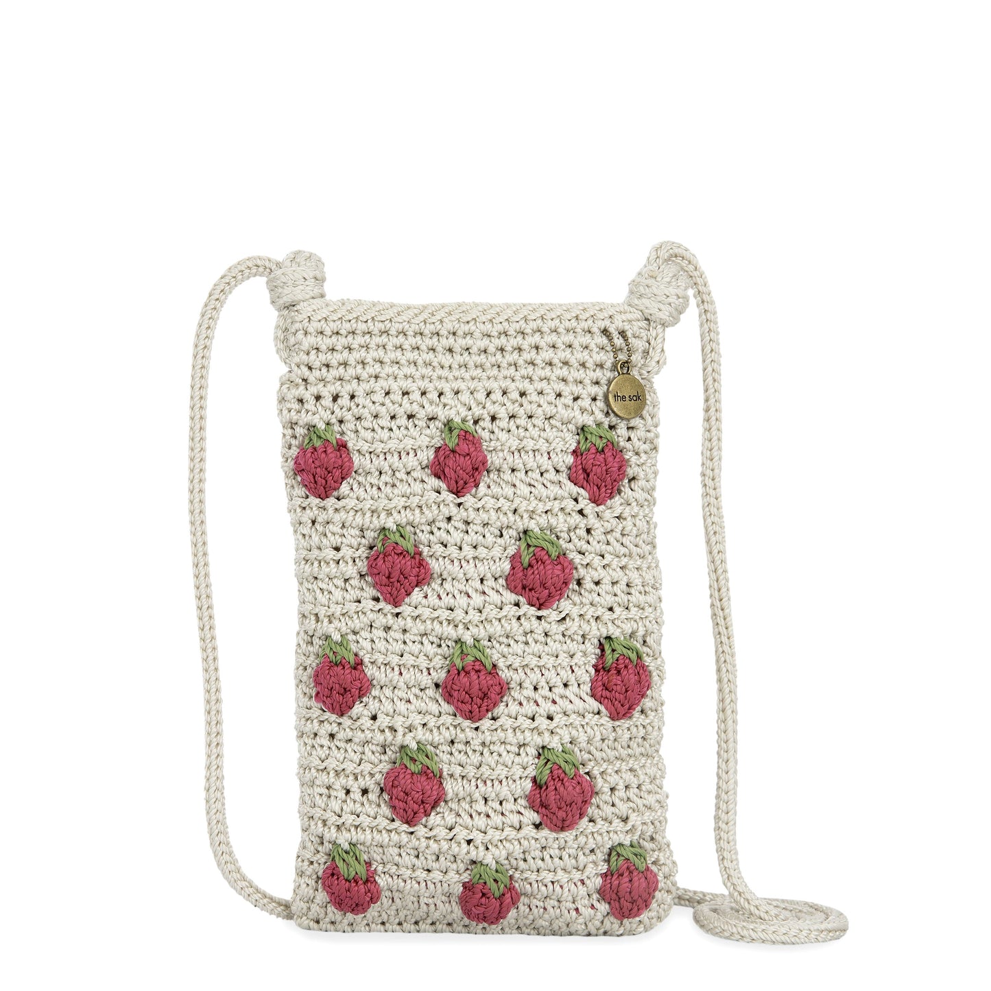 The Sak Josie Mini Crossbody Crochet - |Natural Strawberries|