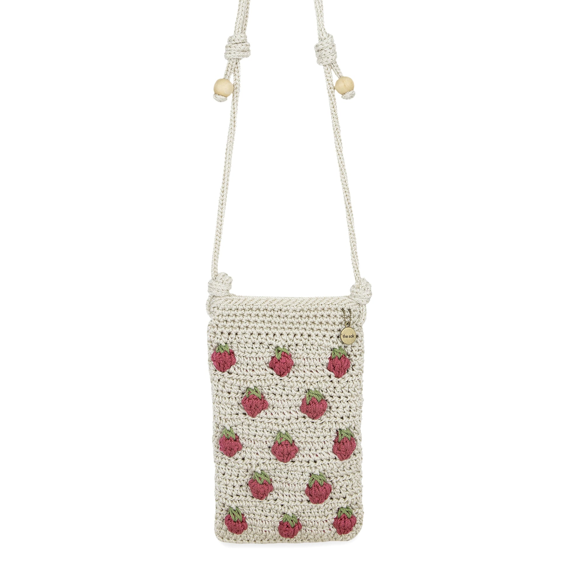 The Sak Josie Mini Crossbody Crochet - |Natural Strawberries|