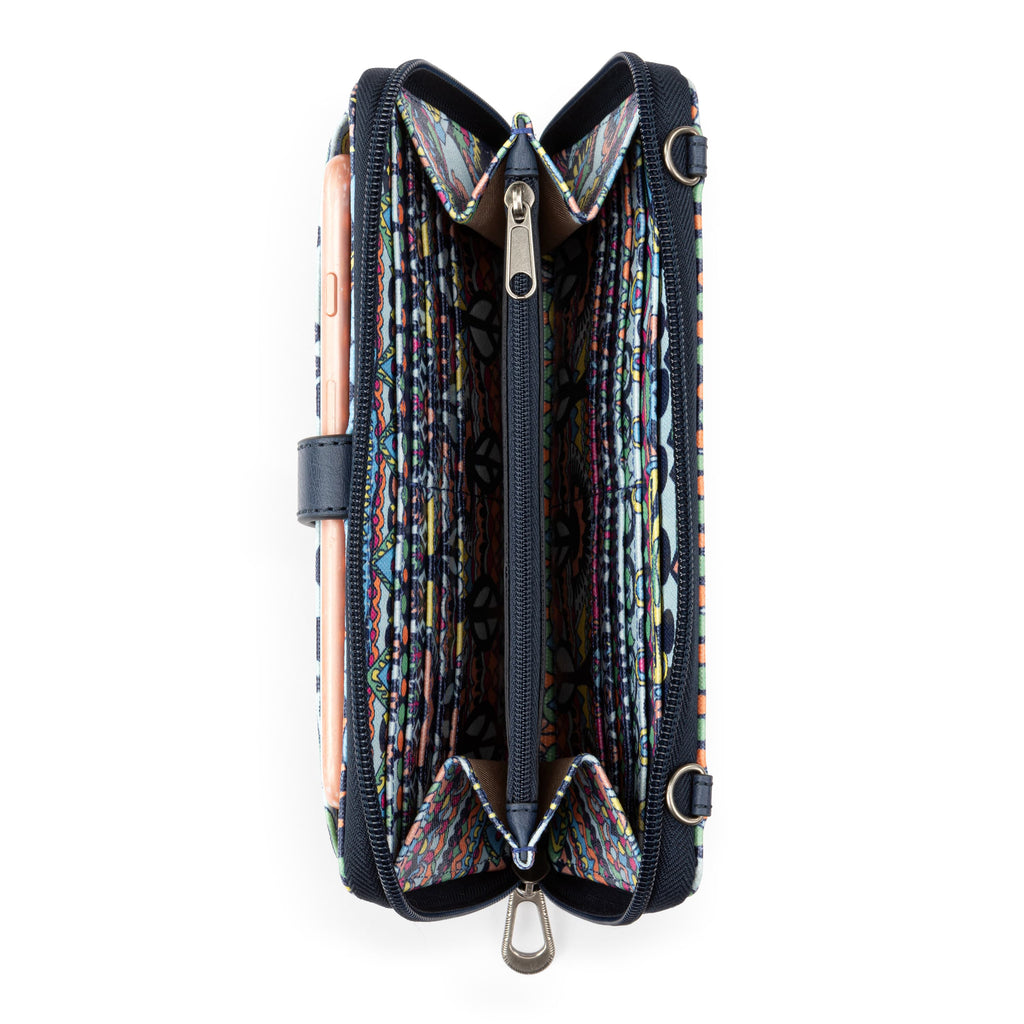 Sakroots Smartphone Wallet - Canvas - Navy One World