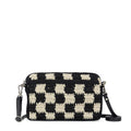 The Sak Cora Smartphone Crossbody - Hand Crochet - Black Check