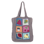 Lanie Market Tote - Hand Crochet - Fruit Vegetable Multi