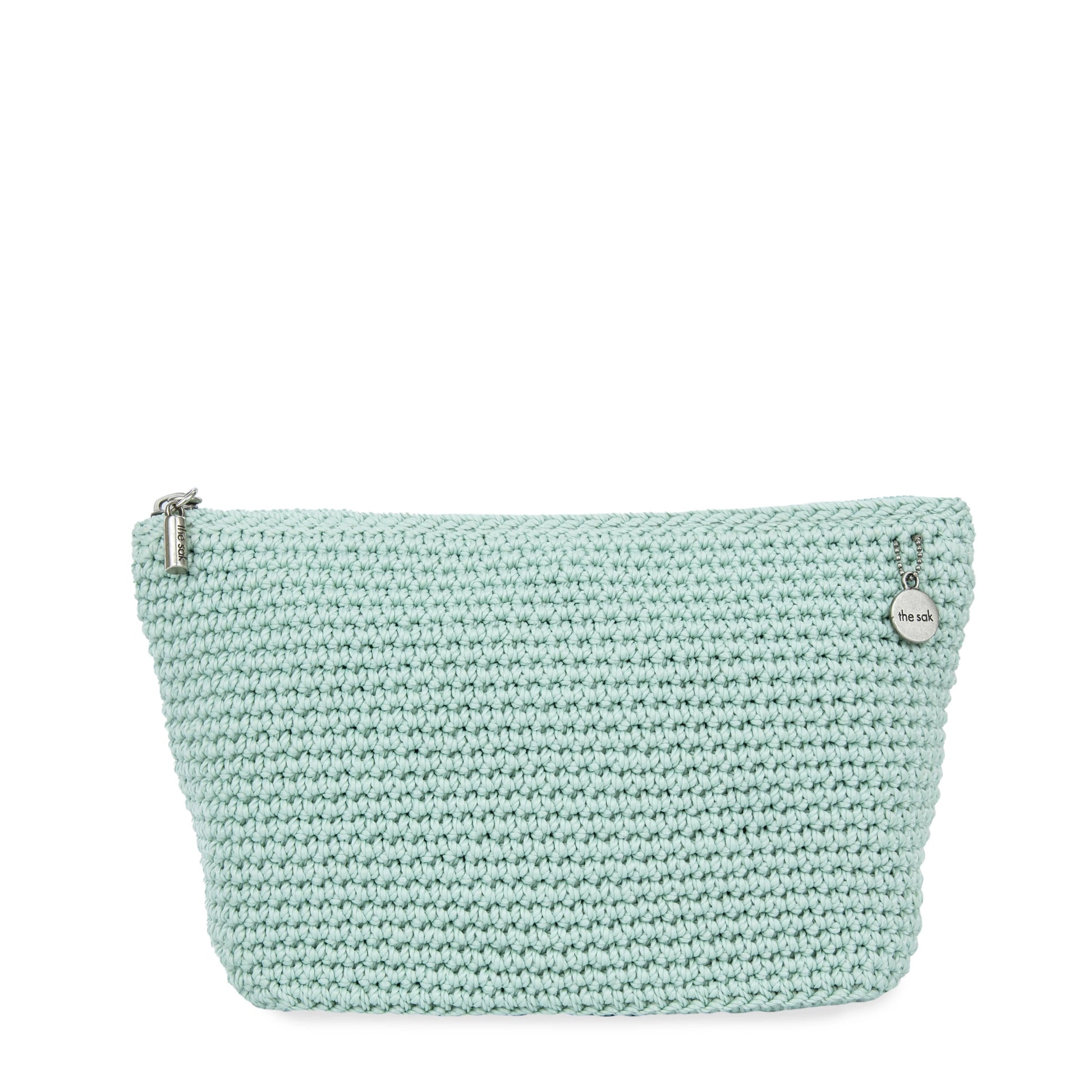 The Sak Essential Medium Pouch Crochet - |Aqua|