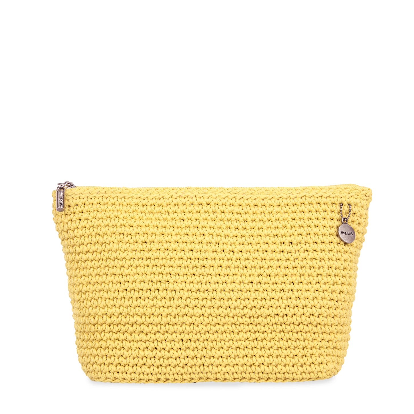 The Sak Essential Medium Pouch Crochet - |Chartreuse|