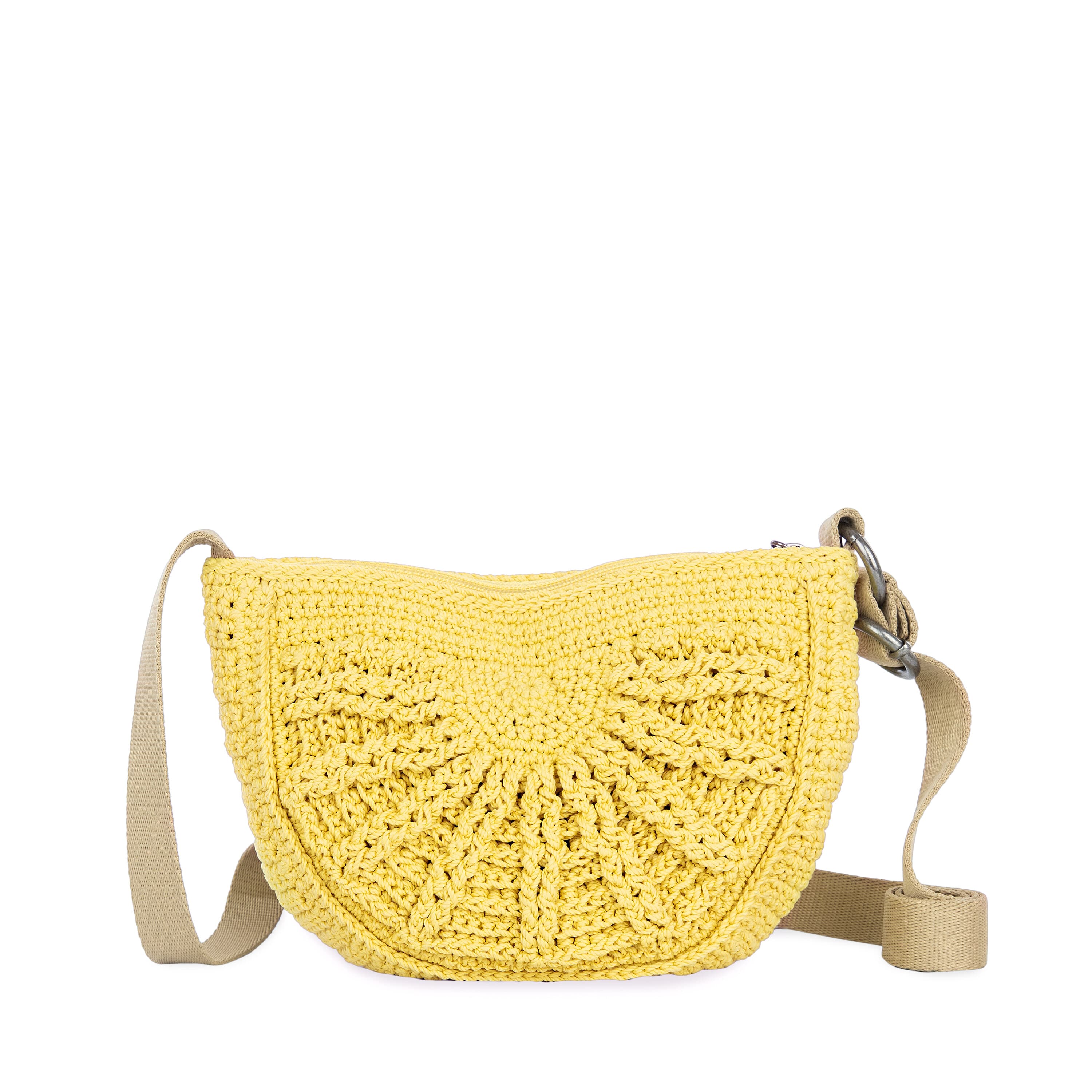 The Sak Ryder Small Crossbody - Hand Crochet - Chartreuse Sunbeam