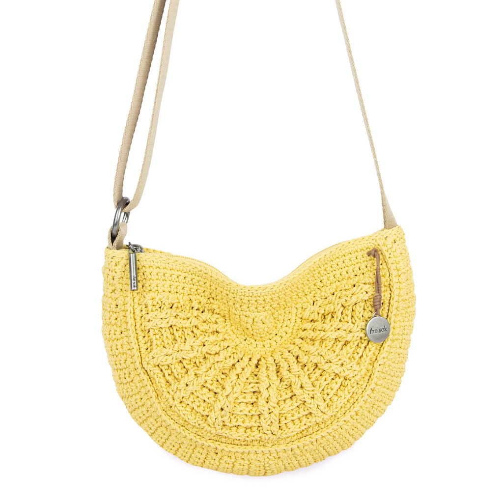 The Sak Ryder Small Crossbody - Hand Crochet - Chartreuse Sunbeam