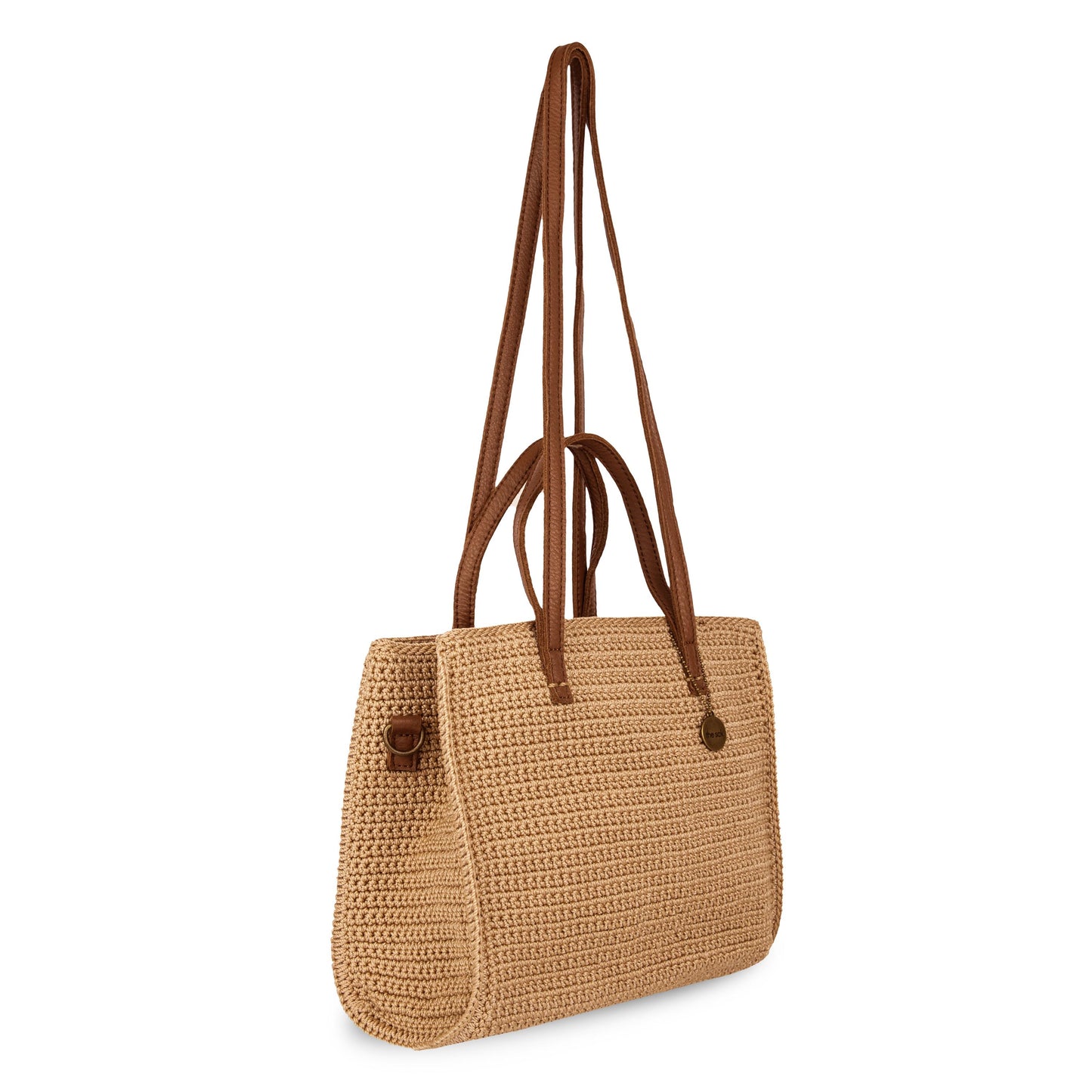 The Sak Sable Boxy Tote Crochet - |Bamboo|