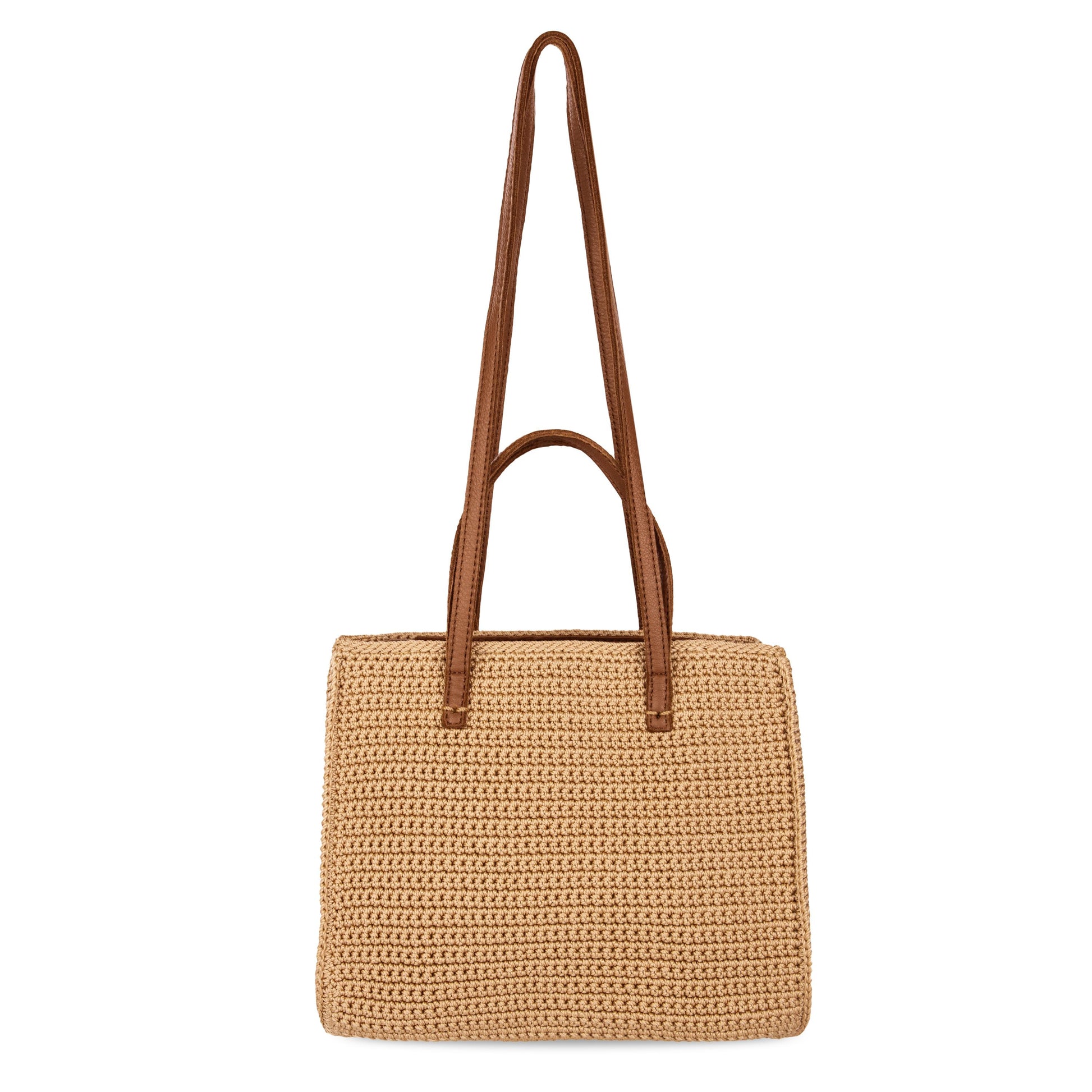 The Sak Sable Boxy Tote Crochet - |Bamboo|