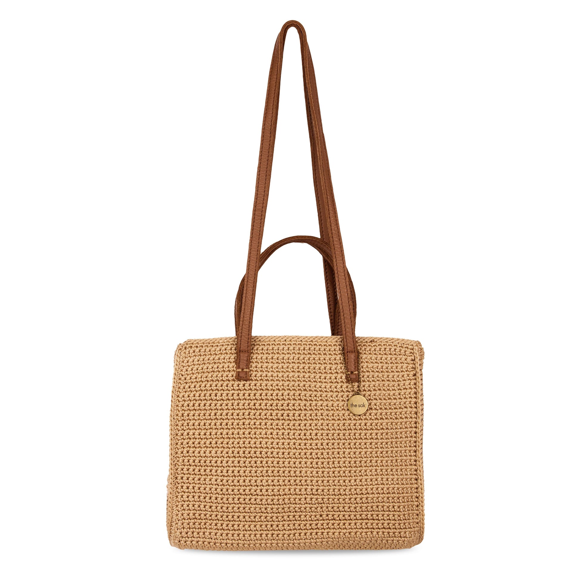 The Sak Sable Boxy Tote Crochet - |Bamboo|