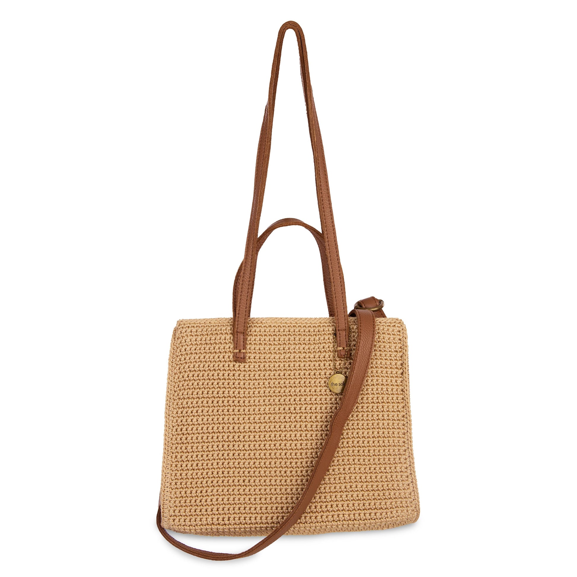 The Sak Sable Boxy Tote Crochet - |Bamboo|
