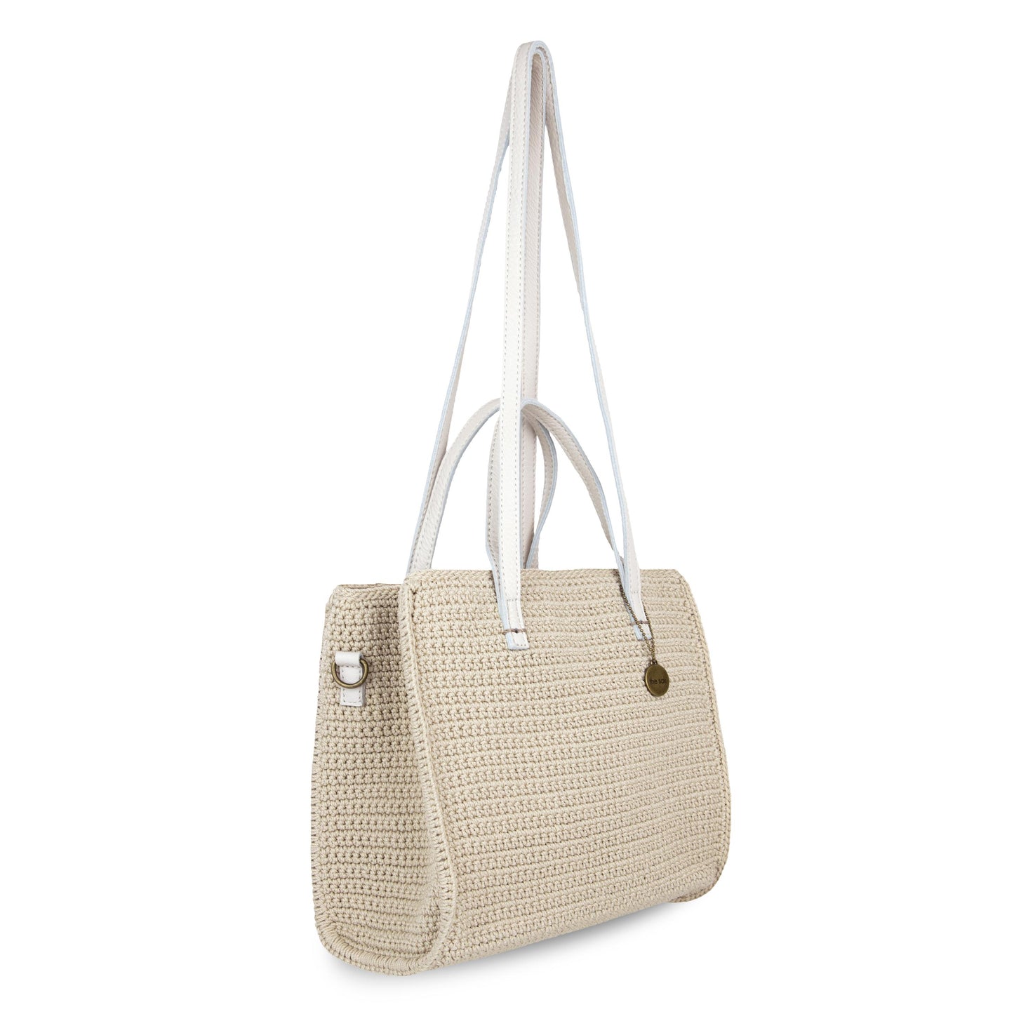 The Sak Sable Boxy Tote Crochet - |Ecru|