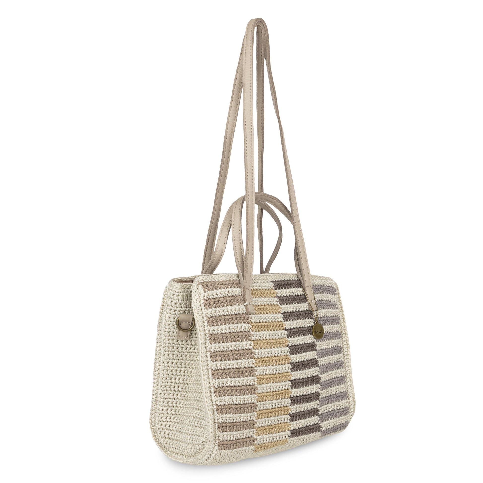The Sak Sable Boxy Tote Crochet - |Serenity Stripe|