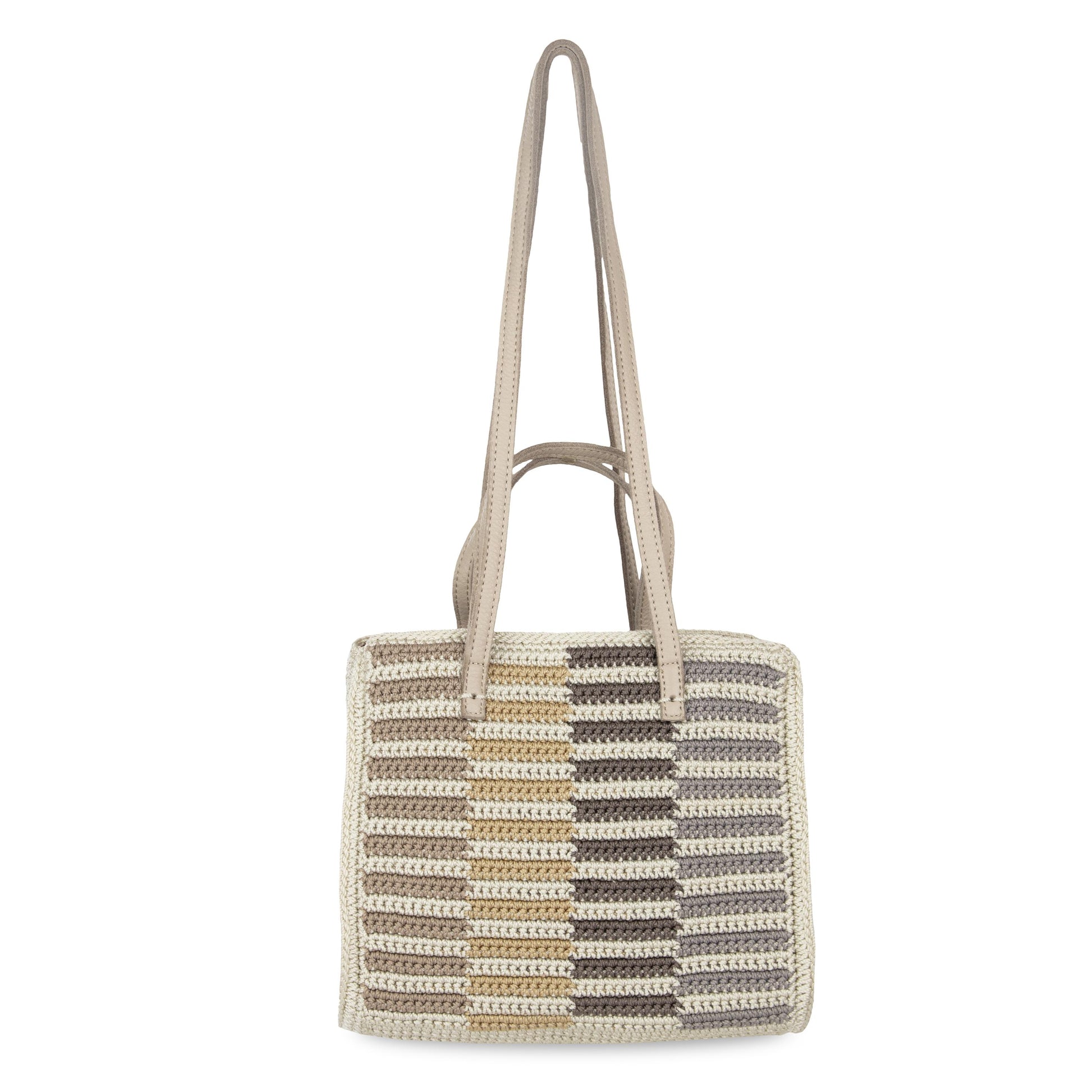 The Sak Sable Boxy Tote Crochet - |Serenity Stripe|