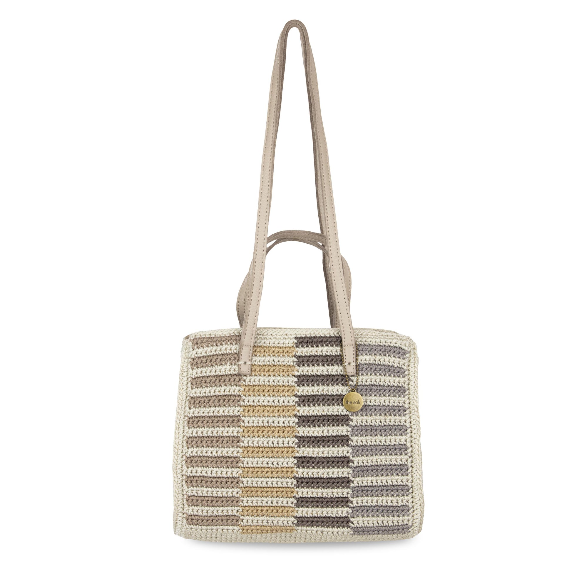 The Sak Sable Boxy Tote Crochet - |Serenity Stripe|