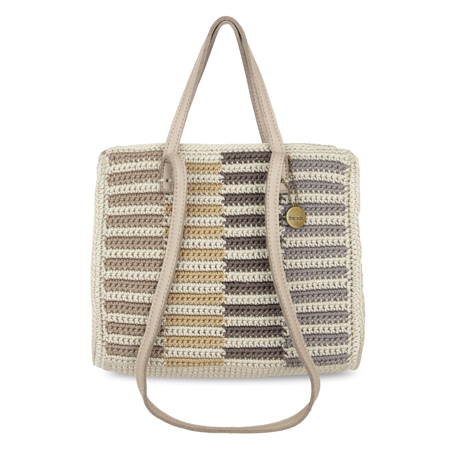 The Sak Sable Boxy Tote Crochet - |Serenity Stripe|