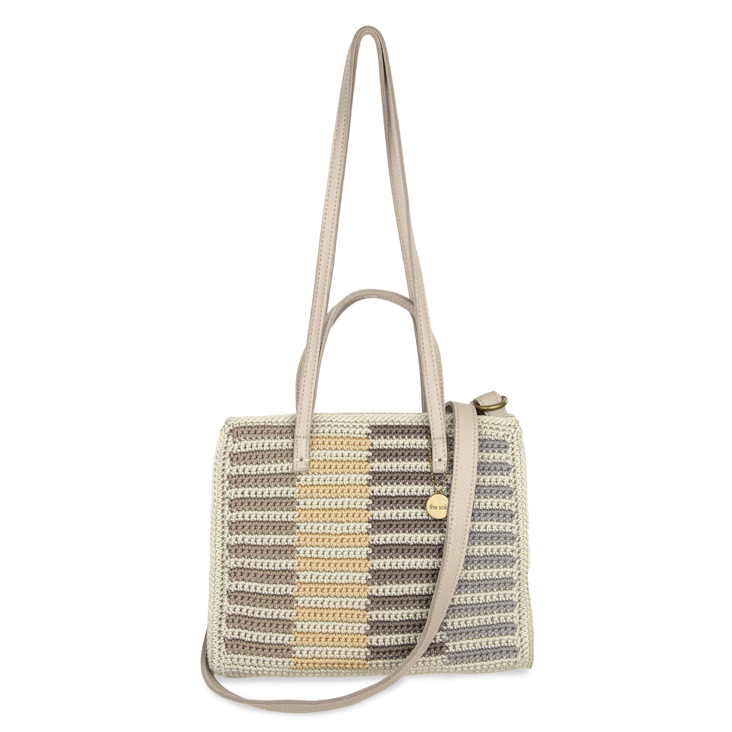 The Sak Sable Boxy Tote Crochet - |Serenity Stripe|