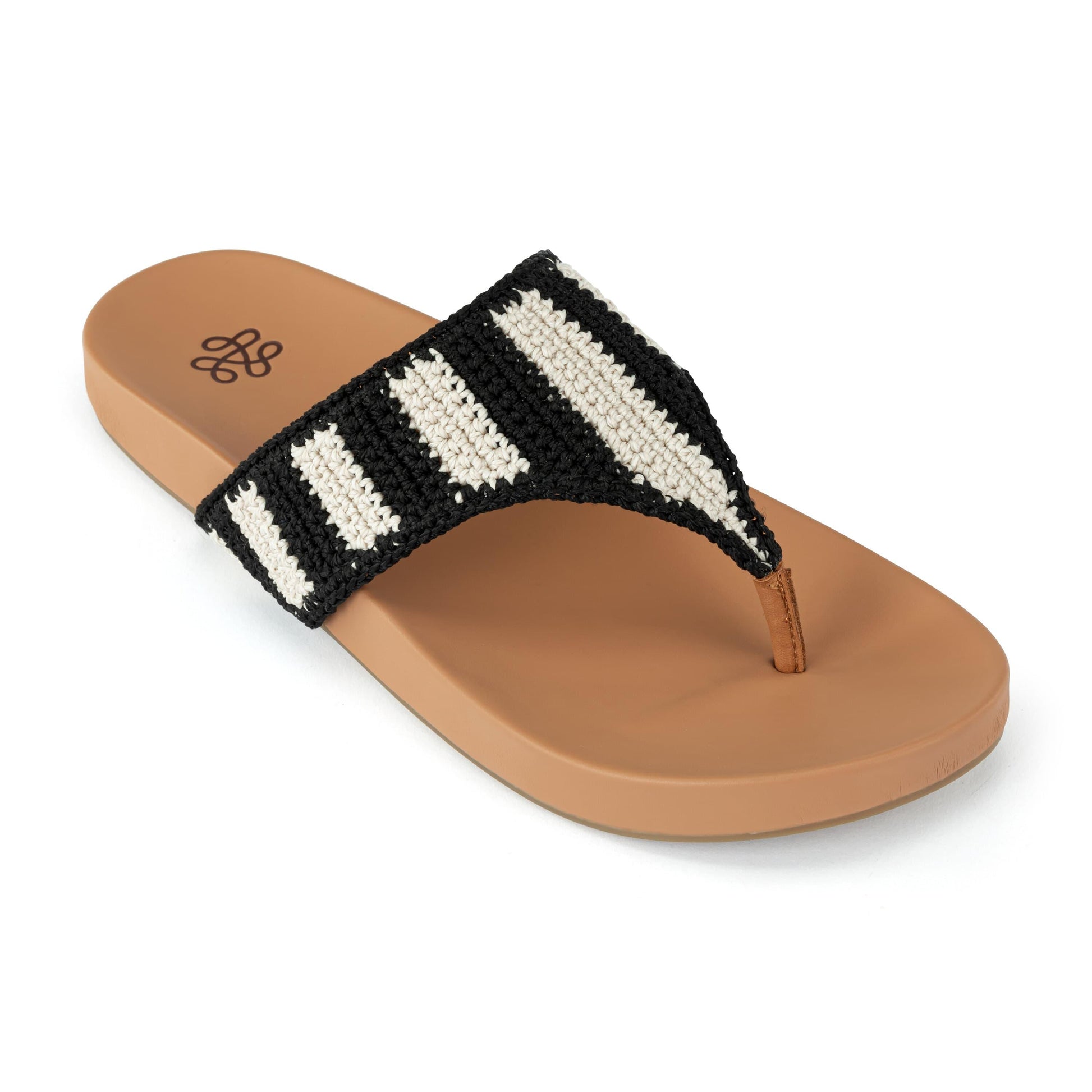 The Sak Everly Sandal Crochet - |Black Stripe|