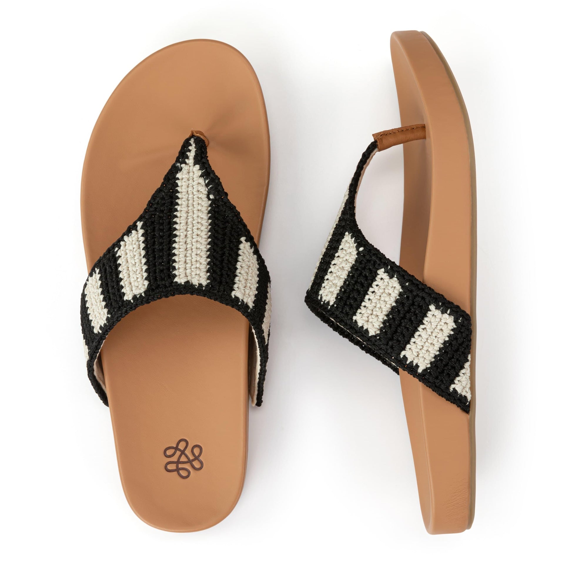 The Sak Everly Sandal Crochet - |Black Stripe|