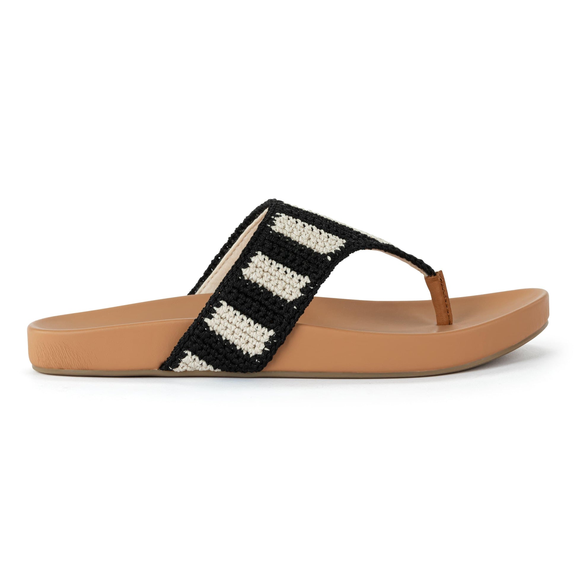 The Sak Everly Sandal Crochet - |Black Stripe|