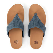 Everly Sandal - Hand Crochet - Maritime