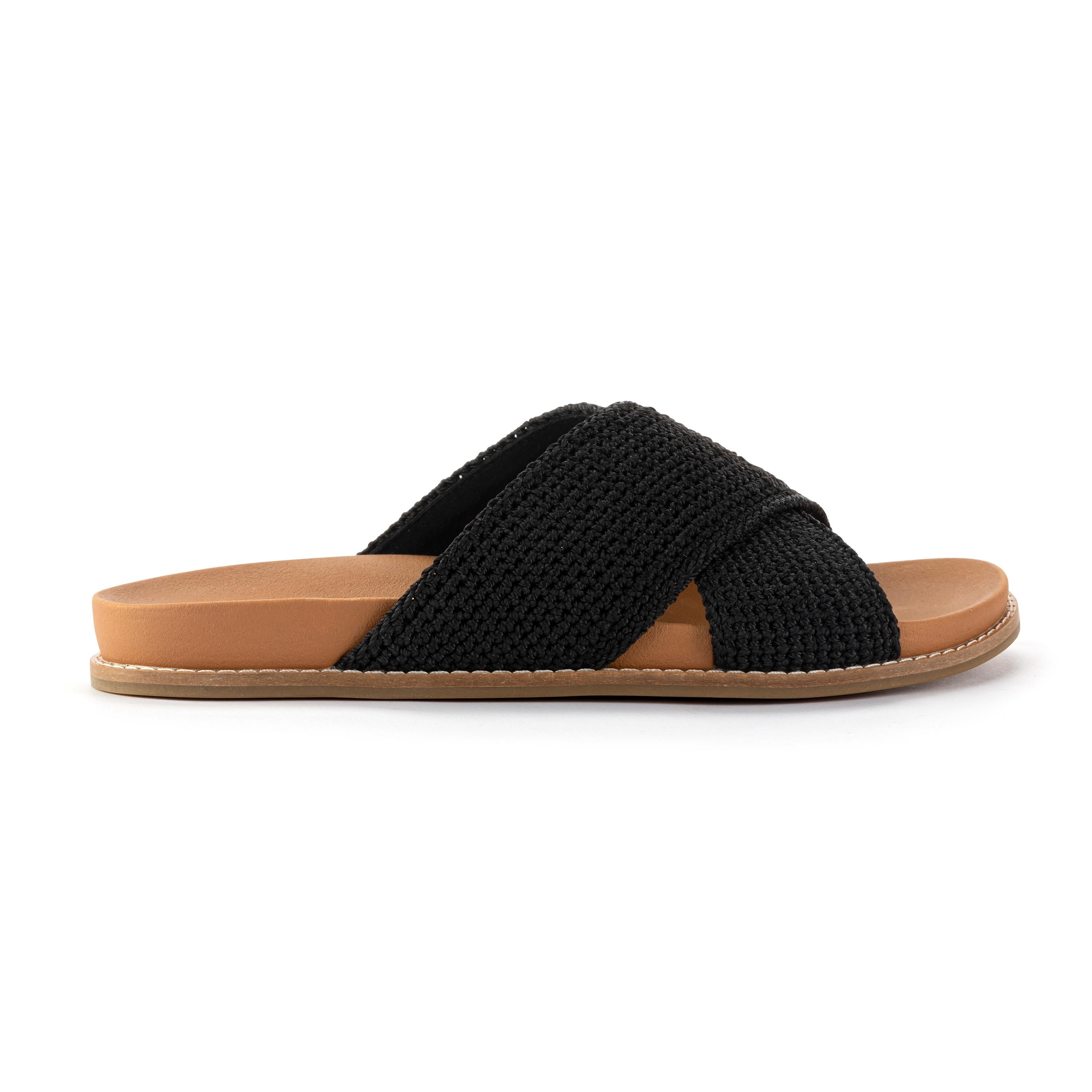 The Sak Penelope Sandal - Hand Crochet - Black
