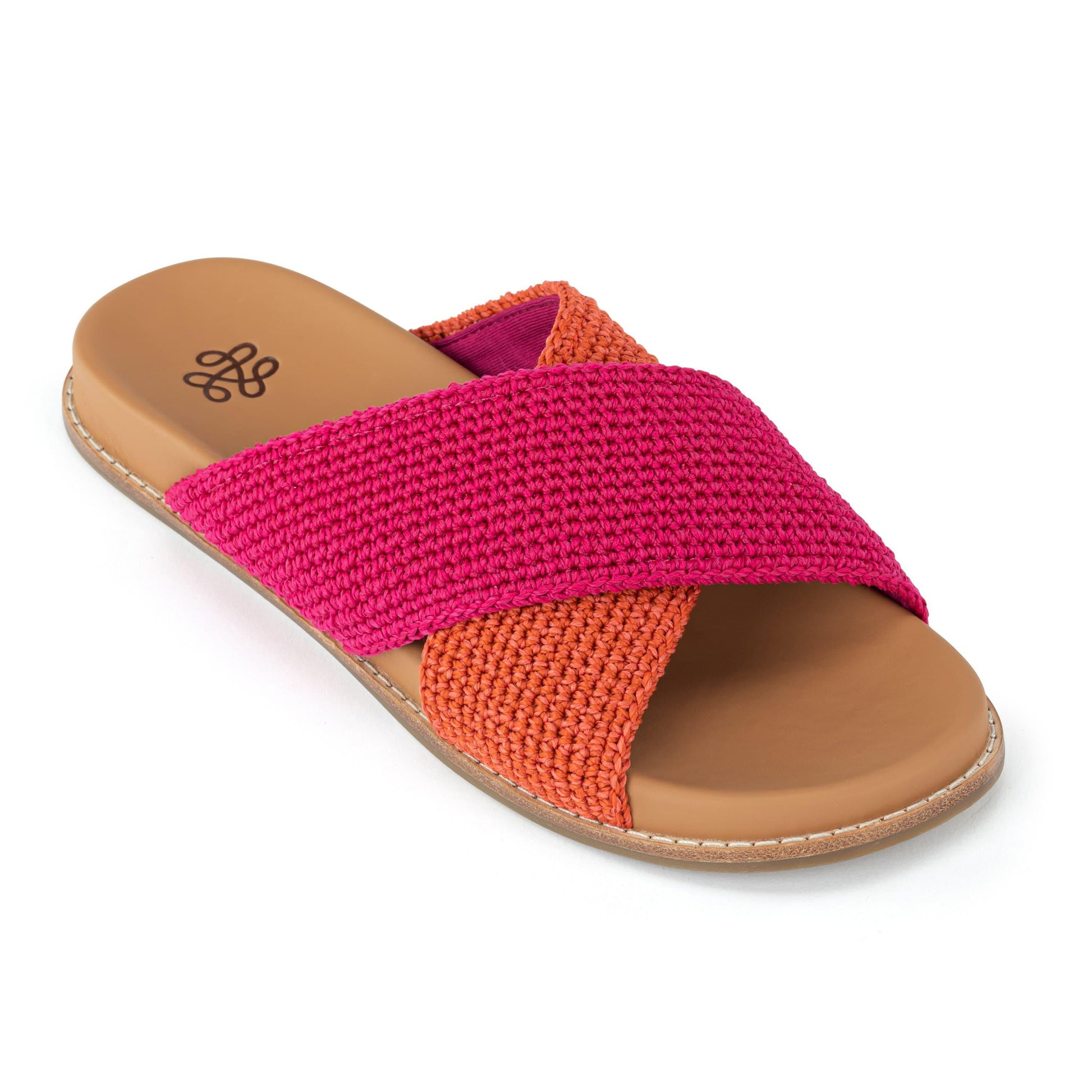 The Sak Penelope Sandal Crochet - |Pinkberry Cayenne Block|