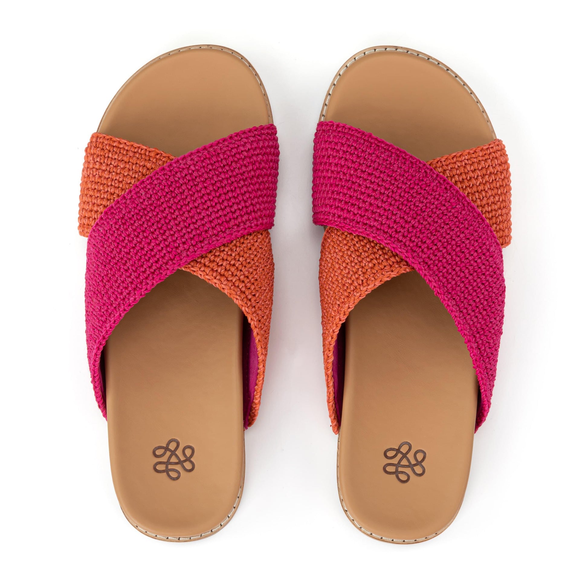 The Sak Penelope Sandal Crochet - |Pinkberry Cayenne Block|