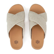 Penelope Sandal - Hand Crochet - Natural