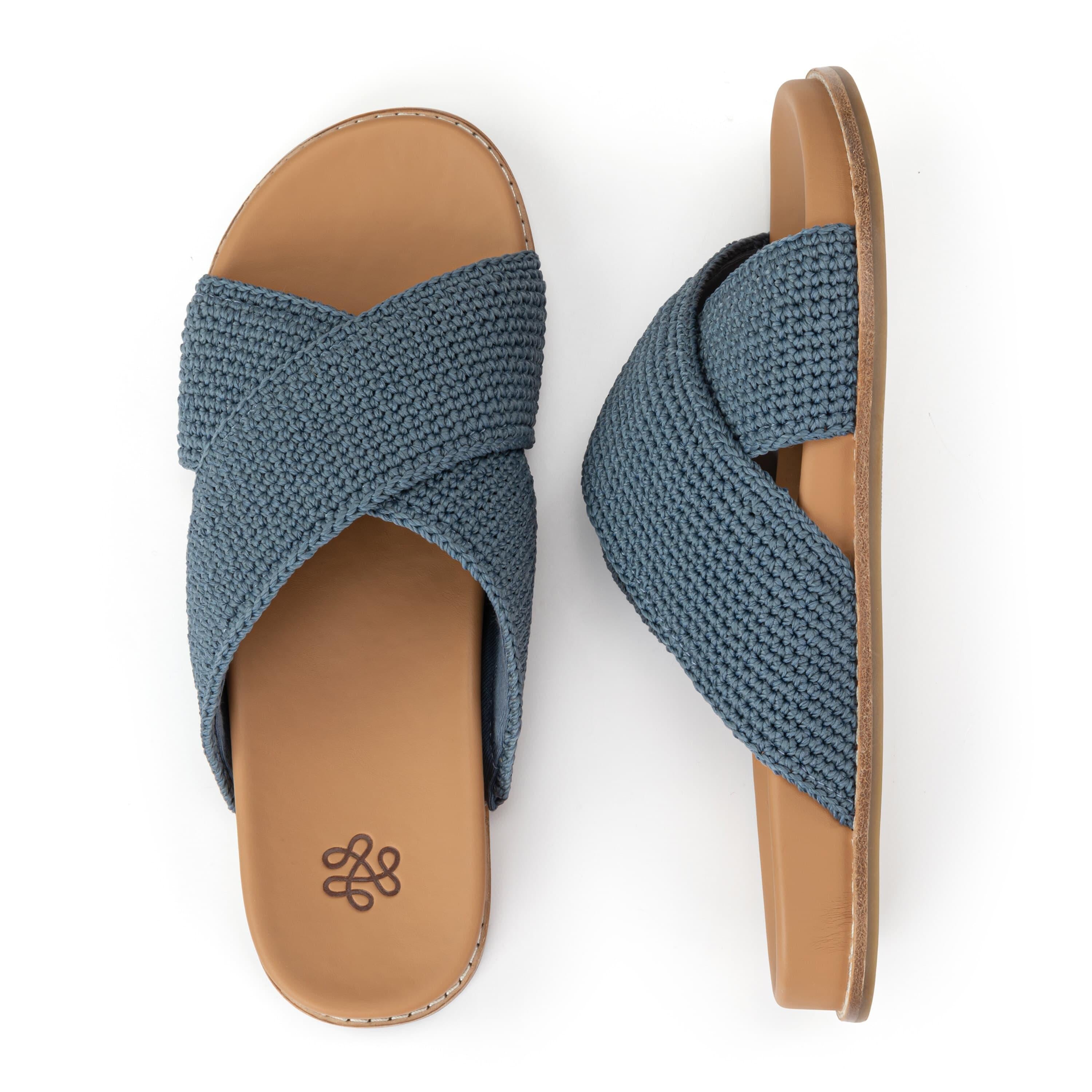 The Sak Penelope Sandal - Hand Crochet - Maritime