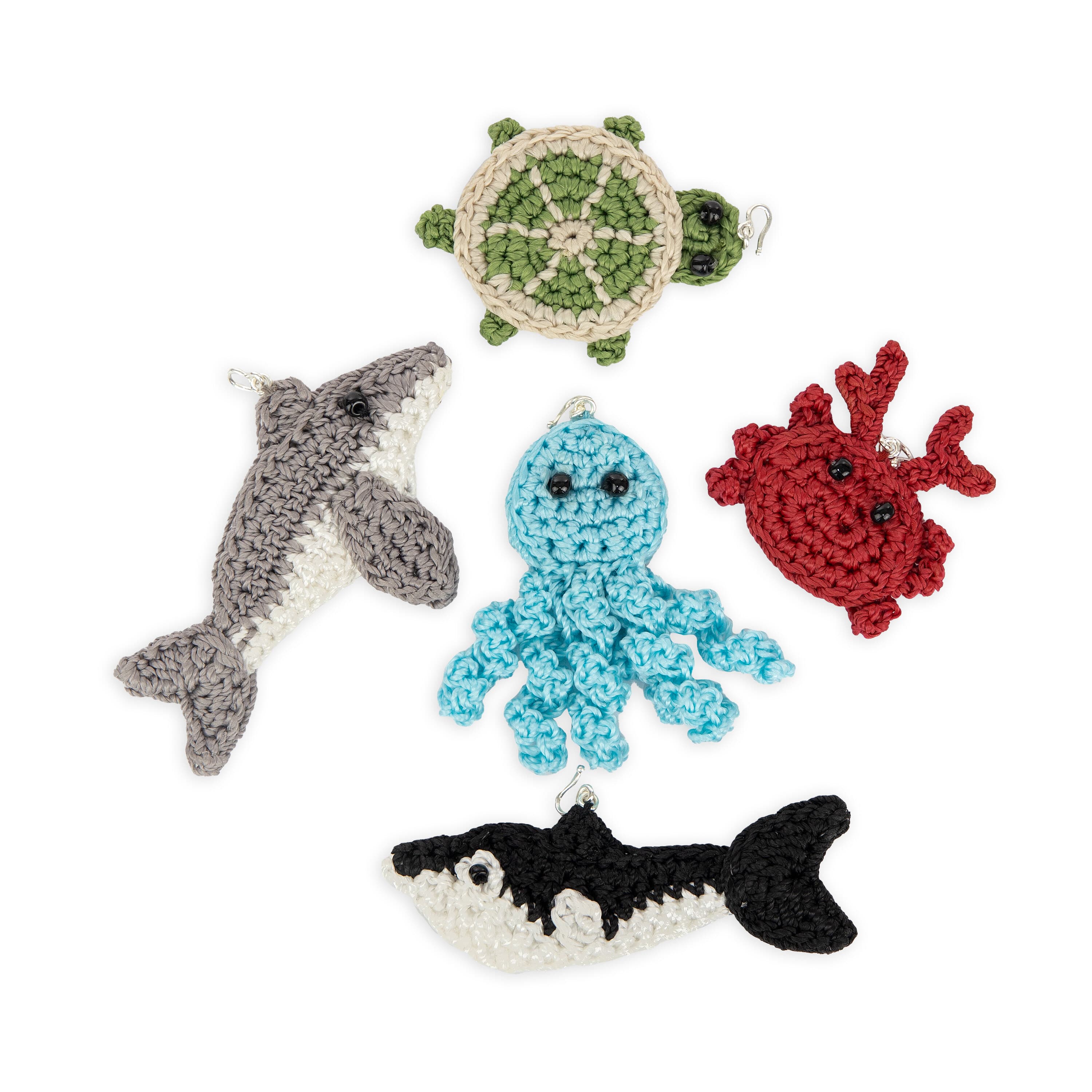 The Sak Yarnicharmz 5 Pack - Hand Crochet - Under The Sea