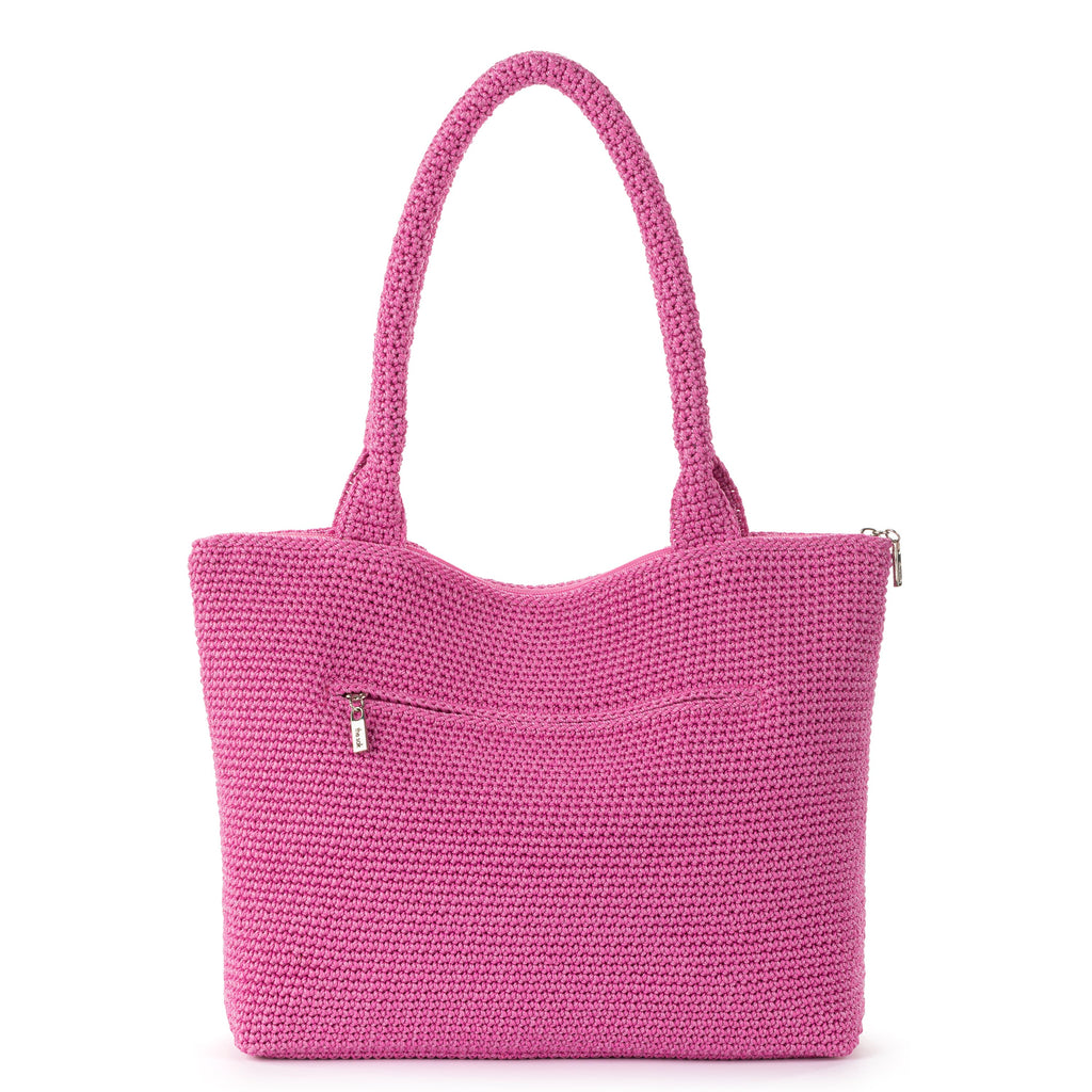 The Sak Crafted Classic Carryall - Hand Crochet - Pink Cherries