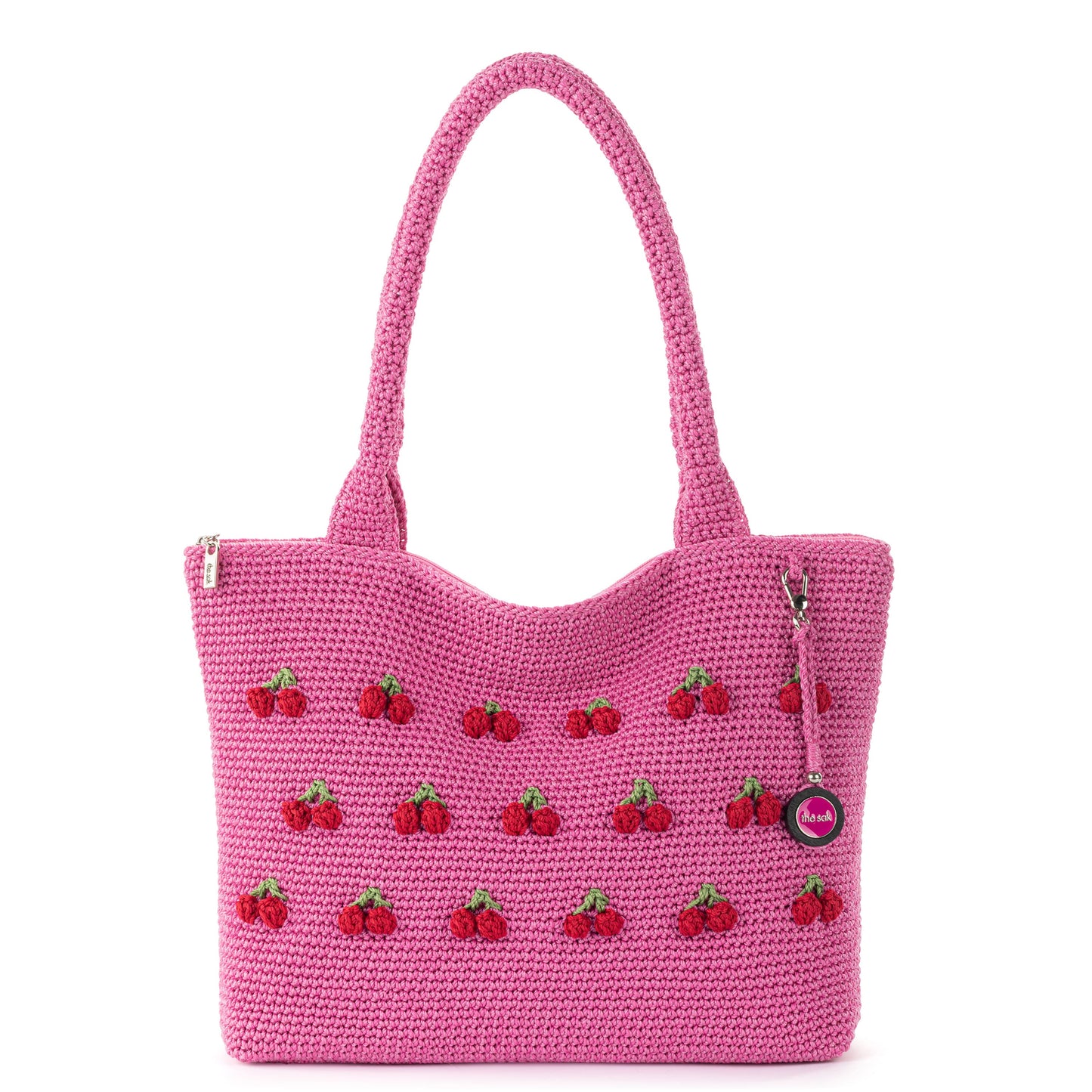 The Sak Crafted Classics Carryall Crochet - |Pink Cherries|