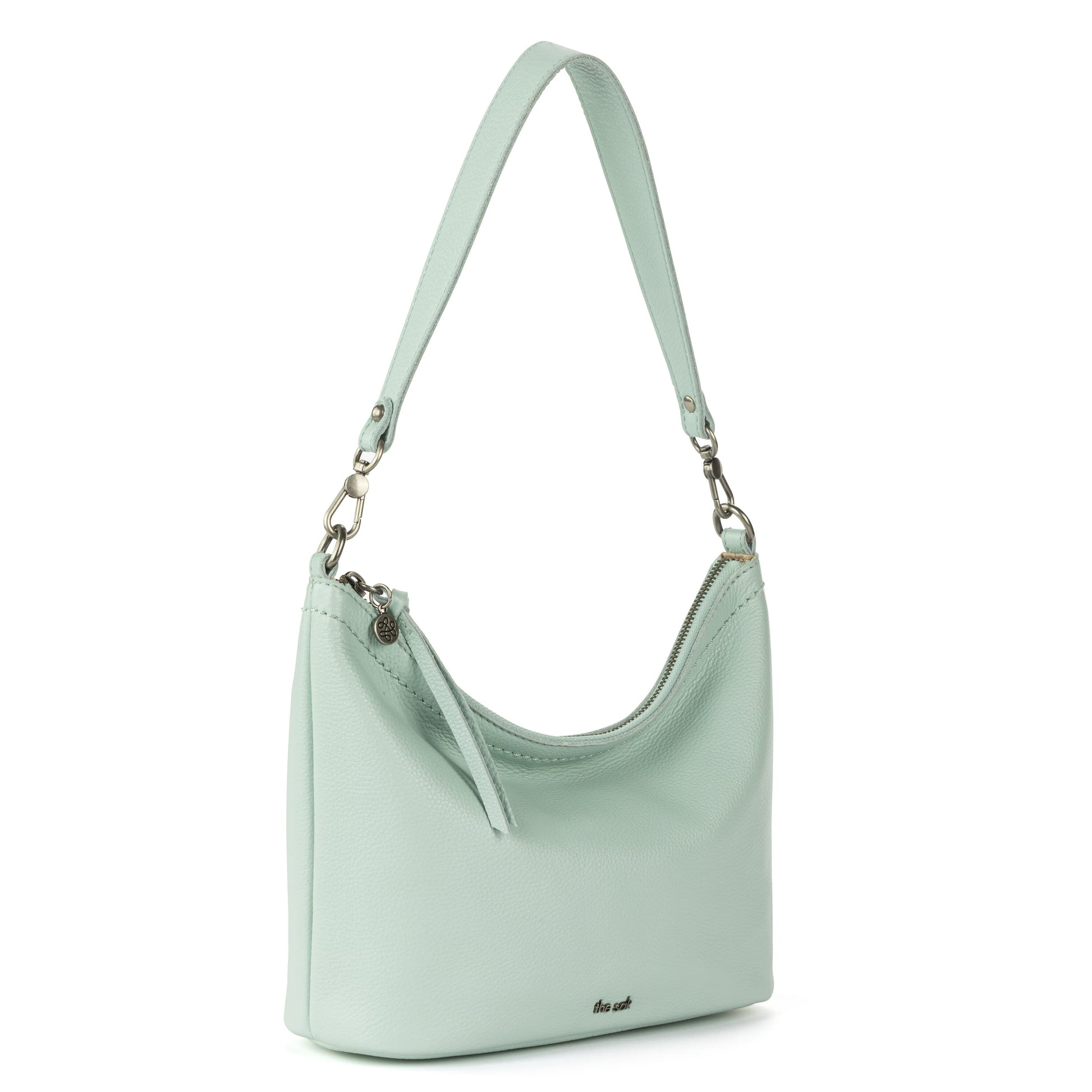 The Sak Jasmine Small Hobo Leather - |Aqua|
