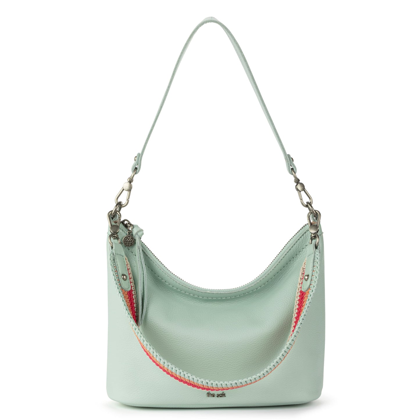 The Sak Jasmine Small Hobo Leather - |Aqua|