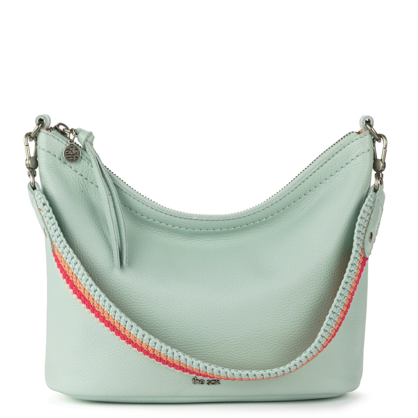 The Sak Jasmine Small Hobo Leather - |Aqua|
