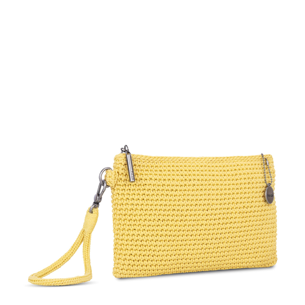 The Sak Vita Wristlet - Hand Crochet - Chartreuse