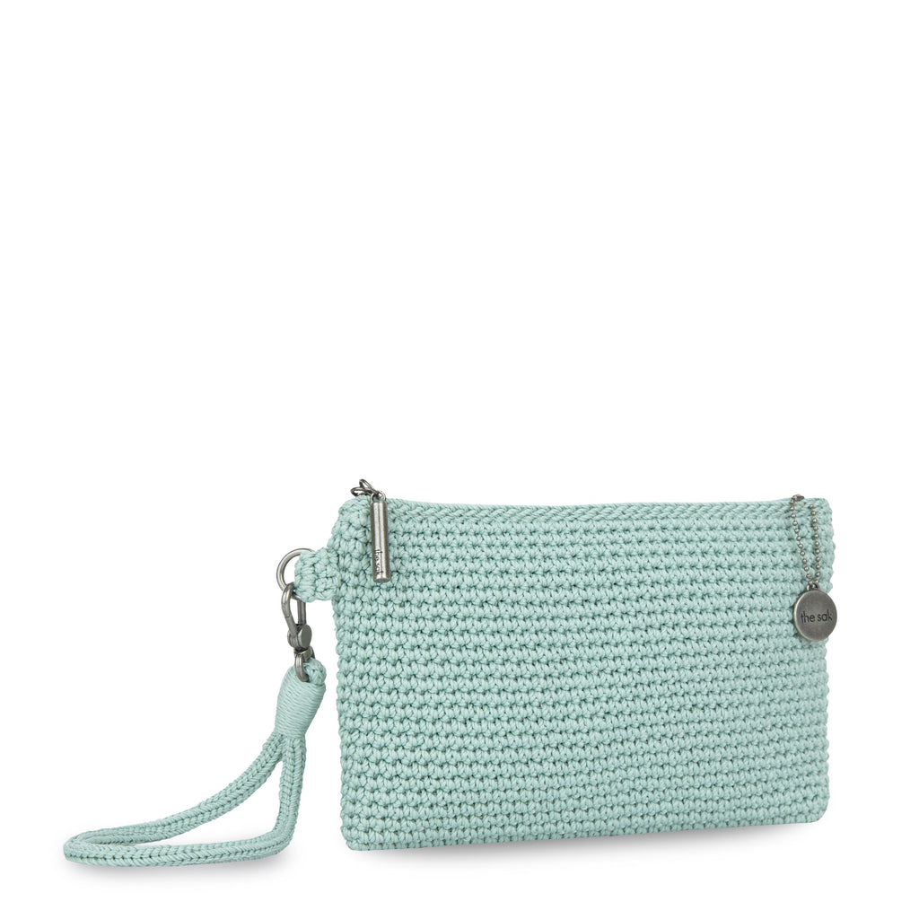The Sak Vita Wristlet - Hand Crochet - Aqua