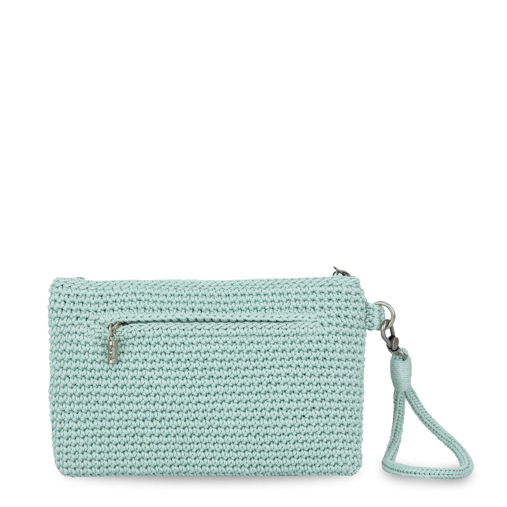 The Sak Vita Wristlet - Hand Crochet - Aqua