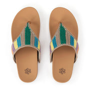 Everly Sandal - Hand Crochet - Summertide Stripe