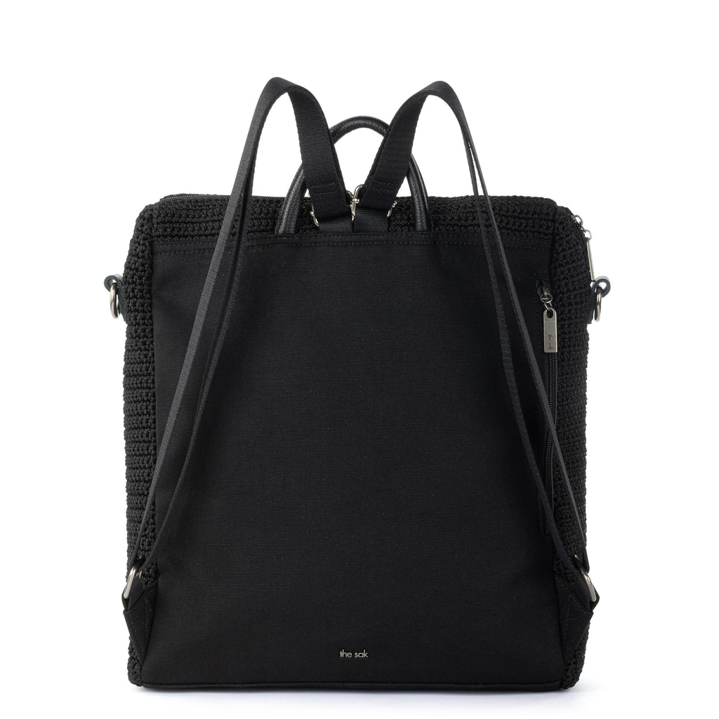 The Sak Los Feliz Backpack - Hand Crochet - Black