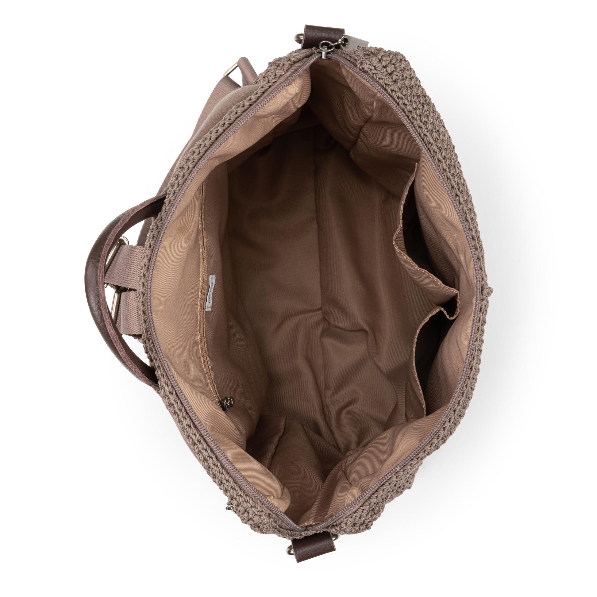 The Sak Los Feliz Backpack Crochet - |Mushroom|